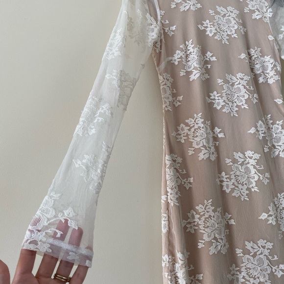 REVOLVE Majorelle Filaree Fringe Dress in Ivory - Picture 2 of 8